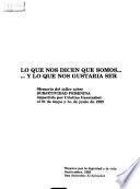 Lo que nos dicen que somos--