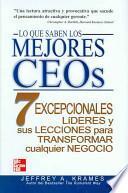 Lo que saben los mejores CEOs