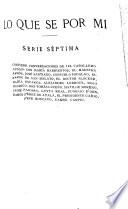 Lo que sé por mí (confesiones de siglo)