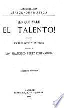 !Lo que vale el talento!