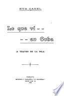 Lo que ví en Cuba
