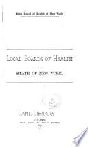 Local boards of health in the State of New York