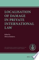 Localisation of Damage in Private International Law