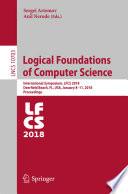 Logical Foundations of Computer Science