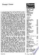 London Theatre Record