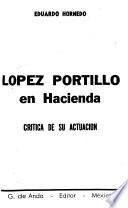 López Portillo en hacienda