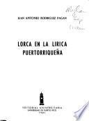 Lorca en la lírica puertorriqueña