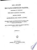 Los Anales de Cayo Cornelio Tacito (etc.)