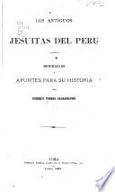 Los antiguos Jesuitas del Peru