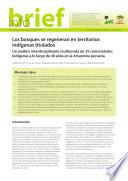 Los bosques se regeneran en territorios indígenas titulados: Un análisis interdisciplinario multiescala de 25 comunidades indígenas a lo largo de 40 años en la Amazonía peruana