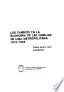 Los cambios en la economía de las familias de Lima Metropolitana, 1972-1985