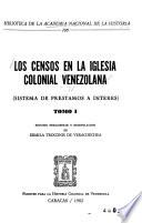 Los Censos en la iglesia colonial venezolana