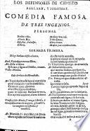 Los defensores de Christo, Barlaan, y Josaphat. Comedia famosa [in three acts and in verse] de tres ingenios