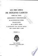Los Diez libros de Diógenes Laercio sobre las vidas, opiniones y sentencias de los filósofos más ilustres, 1