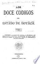 Los doce codigos del estado de Boyacá