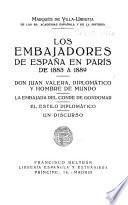 Los embajadores de España en París, de 1883 a 1889