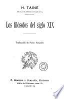 Los Filósofos del siglo XIX