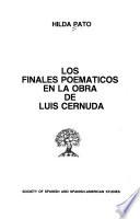 Los finales poemáticos en la obra de Luis Cernuda