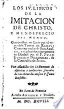 Los IV libros de la Imitación de Christo y menosprecio del mundo