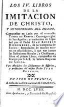 Los IV libros de la Imitación de Christo y menosprecio del murdo
