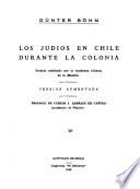 Los judíos en Chile durante la colonia