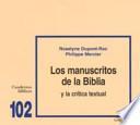 Los manuscritos de la Biblia y la crítica textual