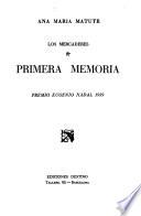 Los mercaderes; [novela: Primera memoria
