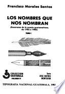 Los Nombres que nos nombran
