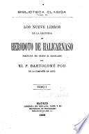 Los nueve libros de La historia de Herodoto de Halicarnaso