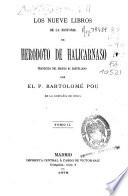 Los nueve libros de la historia de Heródoto de Halicarnaso