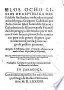 Los ocho libros de republica (etc.)