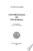 Los prólogos de Pío Baroja