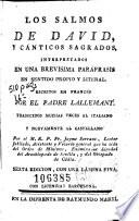 Los Salmos de David y cánticos sagrados