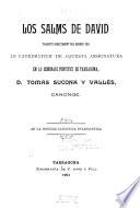Los Salms de David traduits directament del hebreu per ...