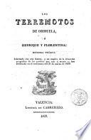 Los Terremotos de Orihuela, ó, Henrique y Florentina