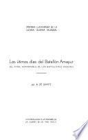 Los útimos [i.e. últimos] días del Batallón Amayur
