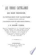 Los verbos castellanos que rigen preposición