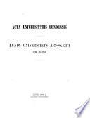 Lunds universitets årsskrift