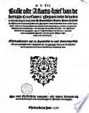 M.D.XCI. Bulle ofte Aflaets-brief van de heylighe cruysvaert, ghegunt ende bevolen te vercondigen, door [...] paus Sixtus de vijfde, in de coninckrijcken van Spaignen [...] Sicilien ende Sardaignen, in faveur der gener die behulpich ende dienstich zyn, int oorlogh ende oncosten des selue, aen Philippus coninck van Spaignien, tegens d'ongheloovighen ende ketters [...] met seer groote aflaten, ghenaden ende previlegien