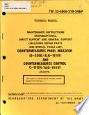 Maintenance Instructions, Organizational, Direct Support, and General Support (including Repair Parts and Special Tools List)