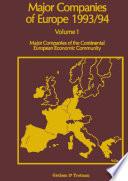 Major Companies of Europe 1993/94