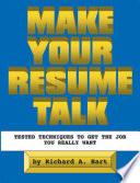 Make Your Resume Talk