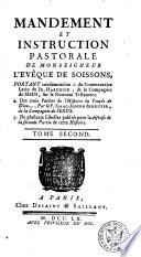 Mandement et instruction pastorale