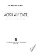Maneras de vivir y de morir