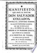 Manifiesto contra el atentado de algunos tomistas ... acerca de la eficacia de la gracia intrínseca