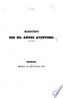 Manifiesto del Dr. A. Quintero