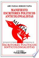 MANIFIESTO ESCRITORES POLÍTICOS ANTICOLONIALISTAS