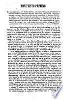 Manifiesto primero en que empiezan á ver la luz publica, las representaciones, providencias y demas procederes de todos los que han intervenido ... en la causa del hospital militar de san Ambrosio de la Habana