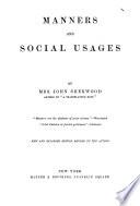 Manners and Social Usages