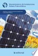 Mantenimiento de instalaciones solares fotovoltaicas - MF0837_2